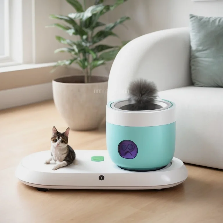 A happy dog interacting with a Petalune smart device