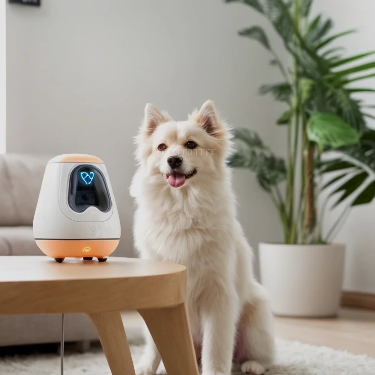 Interactive pet care mobile application interface